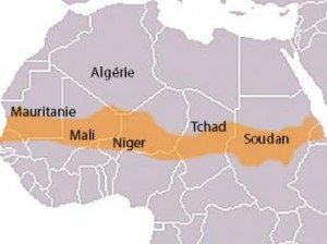 illustration tendue du Sahel en Afrique