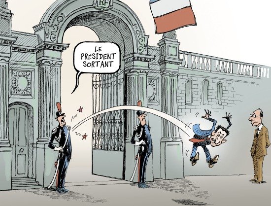 illustration pour dfaite lectorale de Sarkozy en 2012