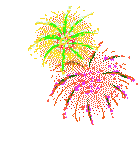 symbole de diversion : feu d'artifice illustration par explosions multicolores de feu d'artifice