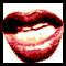 symbole 1 du gourmand de cerises illustration par langue passant sur lèvre