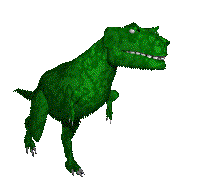 illustration avec reptile vert, du groupe dinosaures, thrapode du genre allosaure