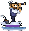 symbole de responsabilité gouvernementale illustration par capitaine sur le pont de navire