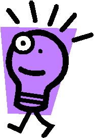 symbole pour les initiatives lumineuses illustration avec allégorie des lumières : ampoule sur fond mauve