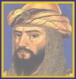 symbole pour identité musulmane aux temps médiévaux illustration par portrait d'un dignitaire musulman d'ancienne époque