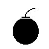 symbole pour explosion sociale qui menace illustration avec bombe noire, de vieille époque, qui fait boom