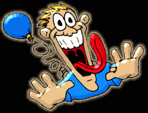 Caricature d'amuseur public qui veut travestir la réalité... illustration par figure de foire, caricature de farfelu