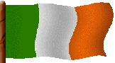 drapeau, couleurs de l' Irlande drapeau irlandais sur hampe