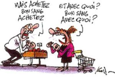 humour pour réduction de consommation obligée dessin humour pour surproduction au milieu de la pénurie des appauvris