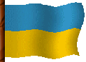 Drapeau anim de l'Ukraine