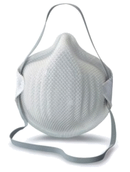 évocation de protection contre risque sanitaire... illustration avec masque de protection contre contamination.