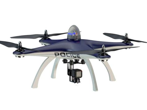 Image d'un drone de la police avec camra.