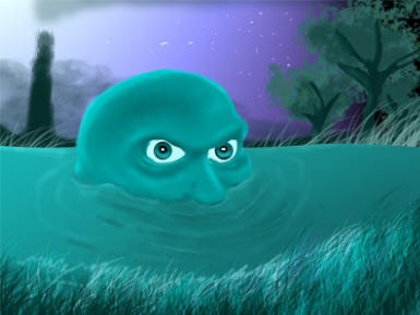 illustration par allgorie de l'algue bleue